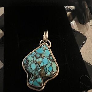 Sterling Silver Turquoise Pendant
